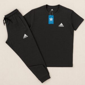 Charcoal Grey Adidas Tracksuit Set