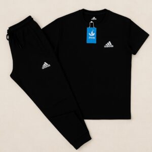Black Adidas Tracksuit Set