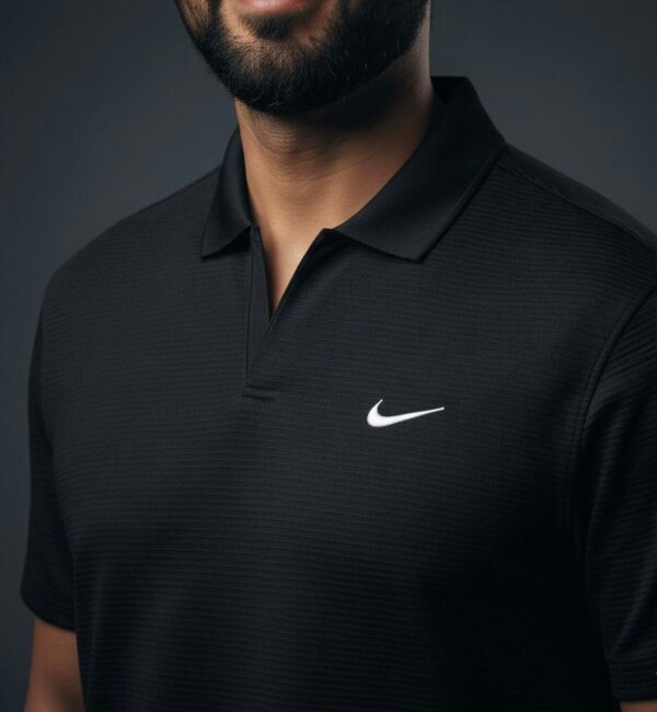 Nike Men's Dri-FIT  Polo - Classic Black - Image 2